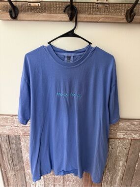 Blue 'mama' Short-Sleeve Comfort Colors Crewneck Tee
